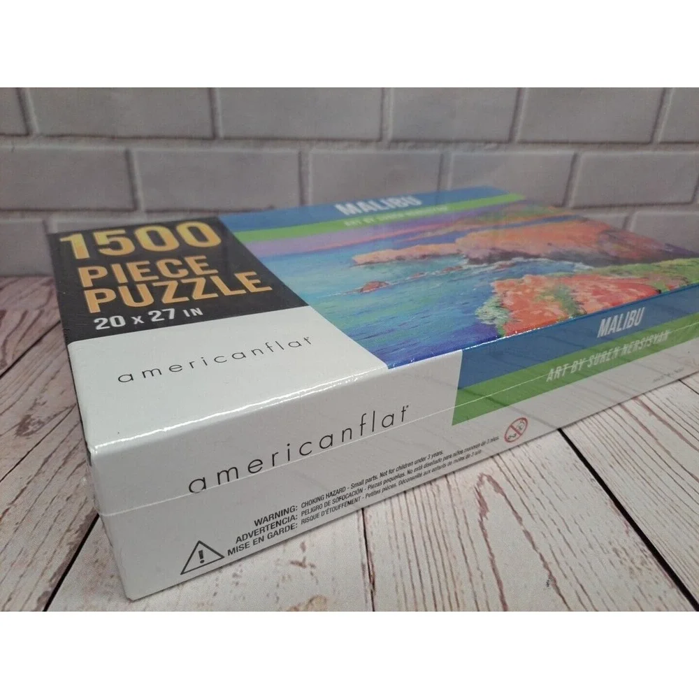 1500-Piece Malibu Puzzle Featuring Suren Nersisyan Art 20x27 New In Box